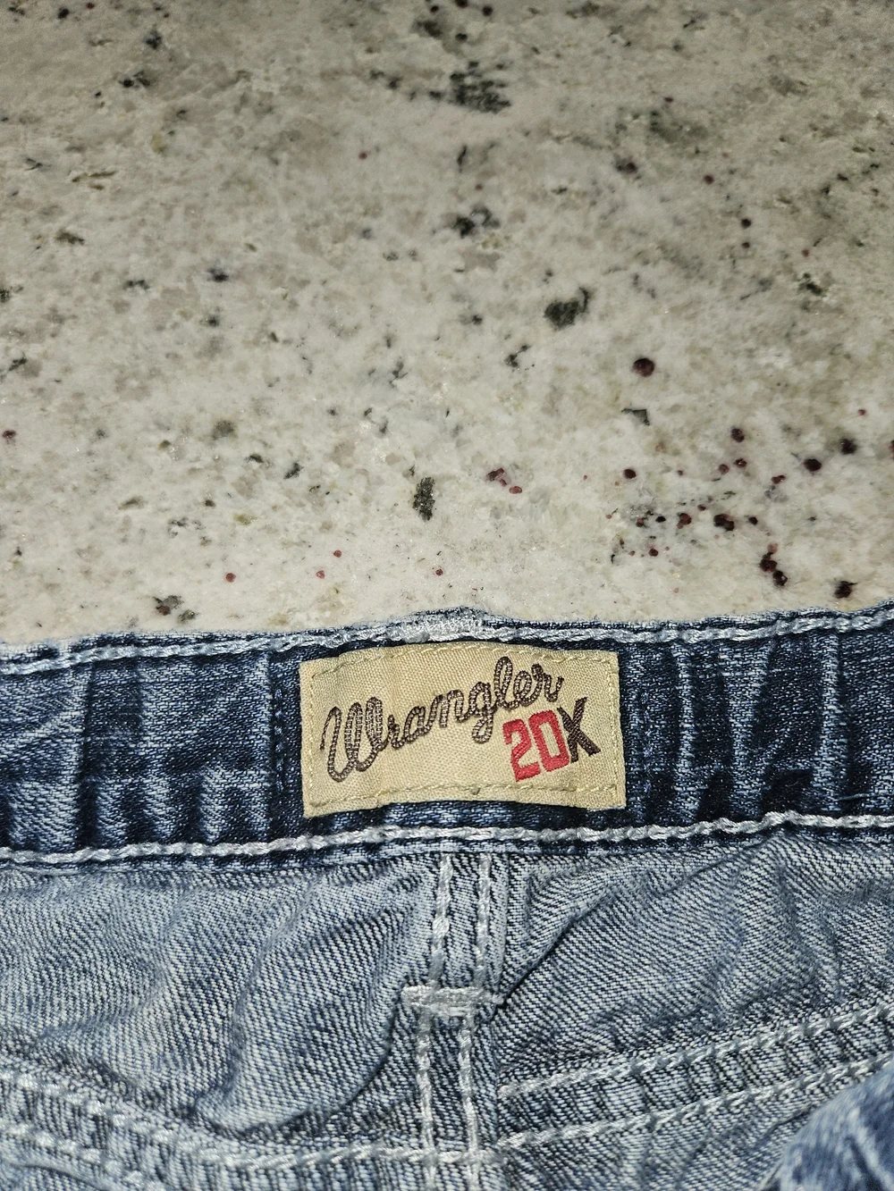Wrangler 20X Kids Dark Blue Distressed Denim Jeans